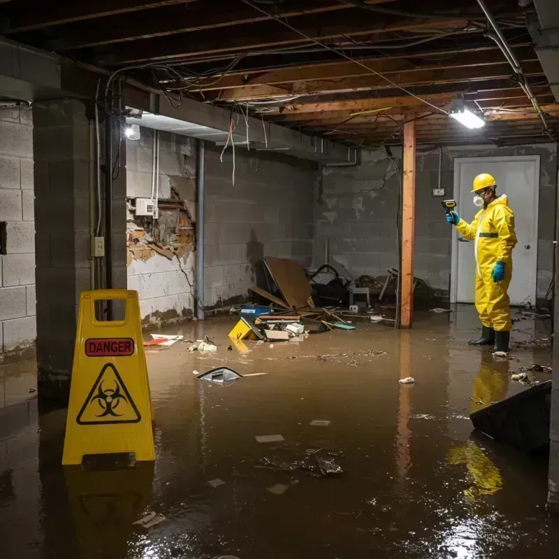 Flooded Basement Electrical Hazard in Countryside, IL Property